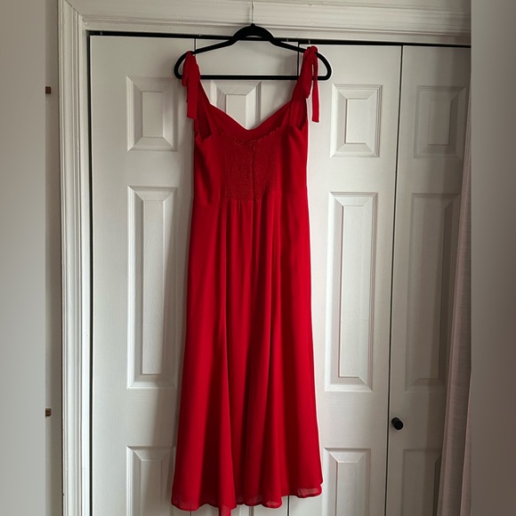 Reformation Nadira Dress in Red Sz 10 (sold out online) - Picture 6 of 7